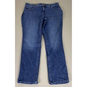 Lee Jeans Women's Plus Size 18W‎ Blue Straight Leg Mid Rise Denim Pants